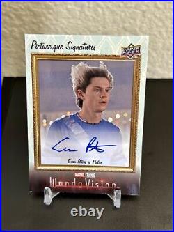 2022 UpperDeck Marvel WandaVision Evan Peters Pietro Picturesque Signatures Auto