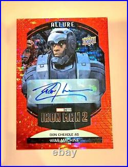 2022 Upper Deck Marvel Allure Red Auto Don Cheadle War Machine as #3