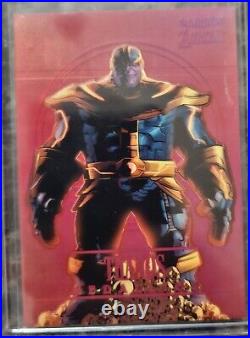 2022 Upper Deck Marvel Fleer Ultra Avengers THANOS Ruby Medallion M-43 05/65