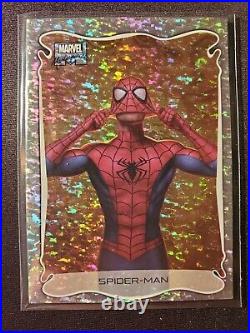 2022 Upper Deck Marvel Masterpieces Spider-Man Holofoil Speckle Card #31/99