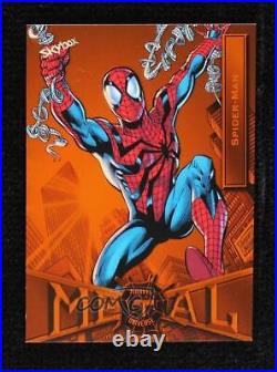 2022 Upper Deck Marvel Metal Universe Orange Light FX 22/25 Spider-Man #64 03x5