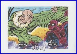 2022 Upper Deck Marvel Metal Universe Spider-Man Keith Akers Auto Sketch 07yb
