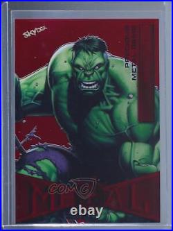 2022 Upper Deck Marvel Metal Universe Spider-Man PMG Red 86/100 Hulk #33 f6d