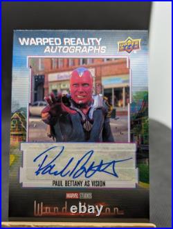 2022 Upper Deck Marvel Wandavision Warped Reality Autograph Paul Bettany Vision