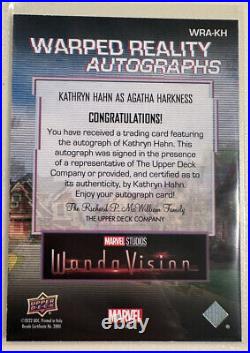 2022 Upper Deck Wandavision Warped Reality Autographs Kathryn Hahn As Agatha SSP