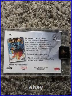 2023-2024 Flair Marvel Black Bolt Auto Artist Narendra Adin #/33