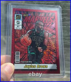 2023-24 Panini Donruss Jaylen Brown Net Marvels Red /25 SSP Ebay 1/1