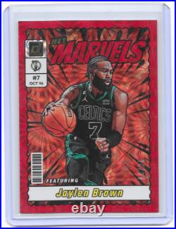 2023-24 Panini Donruss Jaylen Brown Net Marvels Red /25 SSP Ebay 1/1