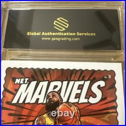2023-24 Panini Donruss Net Marvels LeBron Press Proof #9 Gem 10