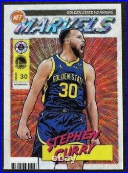 2023-24 Panini NBA Hoops Premium Stock Stephen Curry Scope Prizm SSP Net Marvels 2023-24 Panini NBA Hoops Premium Stock Stephen Curry Scope Prizm SSP Net Marvels