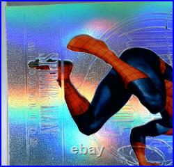 2023 Fleer Ultra Marvel Midnight Sons #M-41 Spider-Man Platinum Medallion 29/100