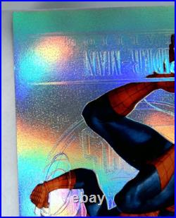 2023 Fleer Ultra Marvel Midnight Sons #M-41 Spider-Man Platinum Medallion 29/100