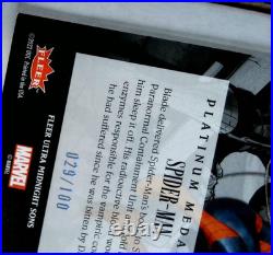 2023 Fleer Ultra Marvel Midnight Sons #M-41 Spider-Man Platinum Medallion 29/100