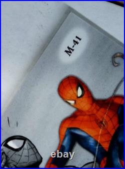2023 Fleer Ultra Marvel Midnight Sons #M-41 Spider-Man Platinum Medallion 29/100