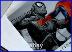 2023 Fleer Ultra Marvel Midnight Sons #M-41 Spider-Man Platinum Medallion 29/100