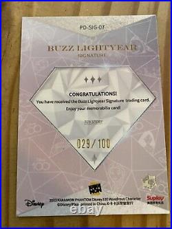2023 Kakawow Phantom Disney 100 Years of Wonder Buzz Lightyear Signature 29/100