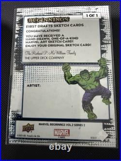 2023 MARVEL BEGINNINGS VOL. 2 SERIES 2 First Draft Sketch Card Venom 1 Of 1