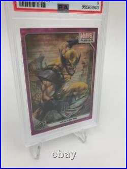 2023 MARVEL PLATINUM Trading Card WOLVERINE #87 RARE/33 PINK PULSAR PSA MINT 9