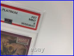 2023 MARVEL PLATINUM Trading Card WOLVERINE #87 RARE/33 PINK PULSAR PSA MINT 9