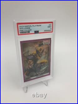 2023 MARVEL PLATINUM Trading Card WOLVERINE #87 RARE/33 PINK PULSAR PSA MINT 9