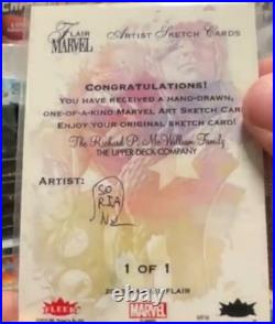 2023 Marvel Fleer Ultra Wolverine Sketch Card Soriano Daredevil Yellow & Red 1/1 2023 Marvel Fleer Ultra Wolverine Sketch Card Soriano Daredevil Yellow & Red 1/1
