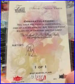 2023 Marvel Fleer Ultra Wolverine Sketch Card Soriano Daredevil Yellow & Red 1/1 2023 Marvel Fleer Ultra Wolverine Sketch Card Soriano Daredevil Yellow & Red 1/1