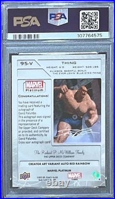 2023 Marvel Platinum #95V David Palumbo Auto Variant PSA 9