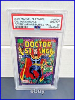 2023 Marvel Platinum Doctor Strange Purple Pixel PSA 10