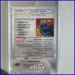 2023 Marvel Platinum Ghost Rider #179 Red Rainbow Artist Howard Mackie Auto