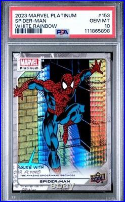 2023 Marvel Platinum High Series White Rainbow Spider-Man #153 PSA 10 GEM
