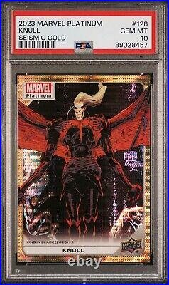 2023 Marvel Platinum Seismic Gold Knull #128 PSA 10 GEM MINT SSP /10 RARE POP 1