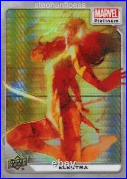 2023 Marvel Platinum White Rainbow Achievement #48 Elektra 23/25 Tier 2