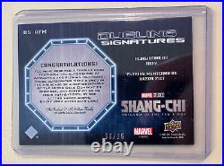 2023 Shang-Chi Dueling Signatures Awkwafina and Florian Munteanu Auto 06/25 SSP