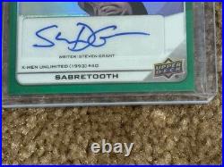 2023 UD Marvel Platinum Sabretooth #189 Grant Auto 1/5 + PSA 8 pack Doom Art