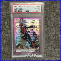 2023 Ud Marvel Platinum Spider-girl Pink Pulsar /33 Psa 10 Ssp Pop 2