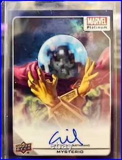 2023 Upper Deck Marvel Platinum Blue Rainbow MYSTERIO GIL MARTIMIANO Artist auto