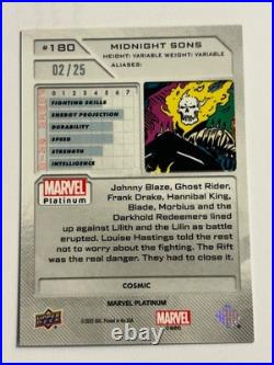 2023 Upper Deck Marvel Platinum MIDNIGHT SONS #02/25 COSMIC Ghost Rider