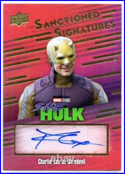 2023 Upper Deck Marvel She-Hulk CHARLIE COX Daredevil AUTOGRAPH + Purple Bonus
