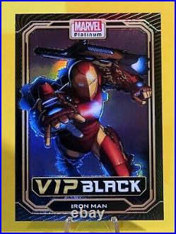 2023 Upper Deck VIP Marvel Platinum UD Black RAINBOW Iron Man Achievement Card