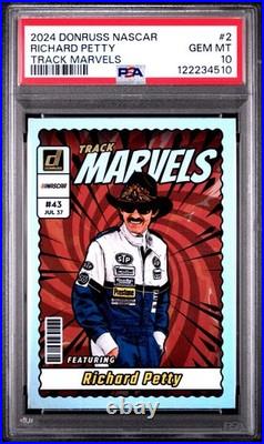 2024 Donruss #2 Richard Petty Track Marvels PSA 10 Pop 1