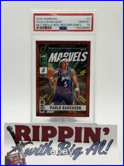 2024 Donruss PAOLO BANCHERO /55 Net Marvels Red Fireworks #4 Magic PSA 10