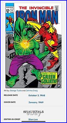 2024 Finding Unicorn Marvel Comics Evolution Comic Cuts Iron Man Hulk #9 07/25