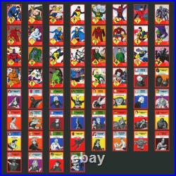 2024 Fleer Throwbacks 59-63 Marvel Edition Red Complete Set 60 Cards Spider-Man