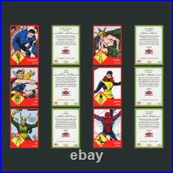 2024 Fleer Throwbacks 59-63 Marvel Edition Red Complete Set 60 Cards Spider-Man