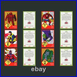 2024 Fleer Throwbacks 59-63 Marvel Edition Red Complete Set 60 Cards Spider-Man