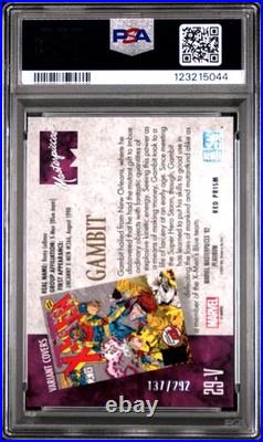 2024 Marvel Masterpieces'92 GAMBIT Variant Cover Red Prism /292 #29V PSA 9 2024 Marvel Masterpieces'92 GAMBIT Variant Cover Red Prism /292 #29V PSA 9