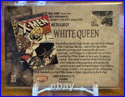 2024 Marvel Masterpieces'92 Platinum White Queen Metallurgy Card #95 (SSP)