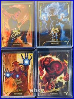 2024 Marvel Masterpieces Nahuel Grego Gold Signature Tier 3 Set! Cards 64-81