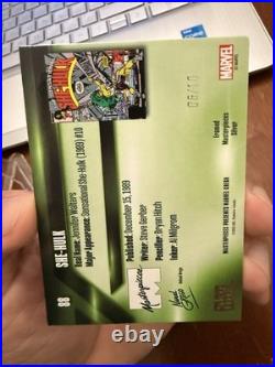 2024 Marvel Masterpieces Nahuel Grego Silver Frame She Hulk 06/10 2024 Marvel Masterpieces Nahuel Grego Silver Frame She Hulk 06/10