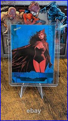 2024 Marvel Metal Avengers Scarlet Witch #121 Blue PMG Precious Metal Gems /50